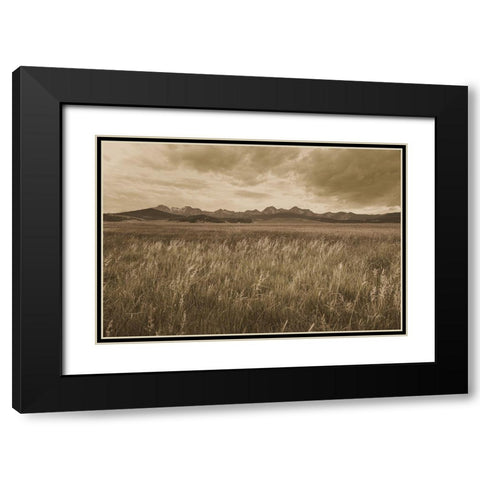 Sawtooth Mountains Idaho II Dark Black Modern Wood Framed Art Print with Double Matting by Majchrowicz, Alan