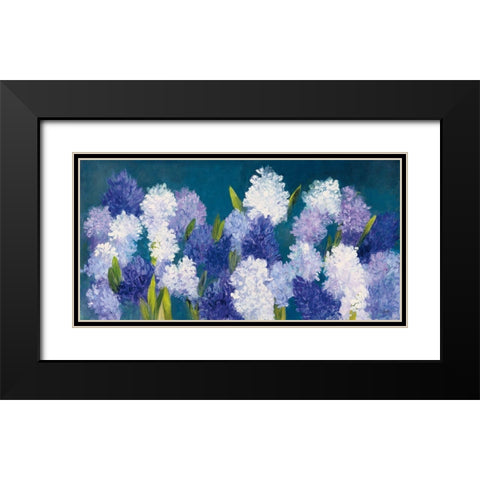 Bold Hyacinth Crop Black Modern Wood Framed Art Print with Double Matting by Purinton, Julia