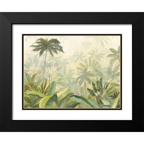 Lush Tropics Black Modern Wood Framed Art Print with Double Matting by Purinton, Julia