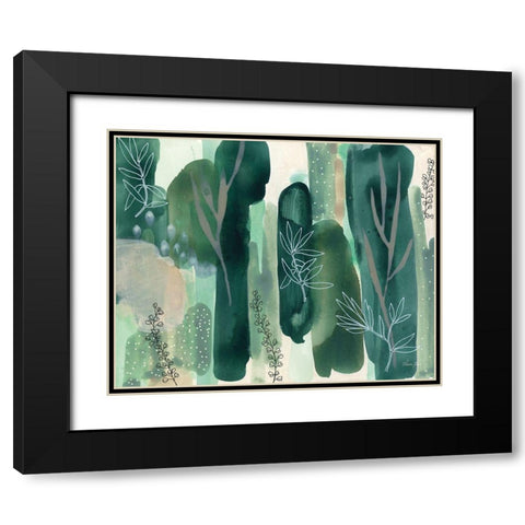 Hidden Forest Black Modern Wood Framed Art Print with Double Matting by Horn, Laura