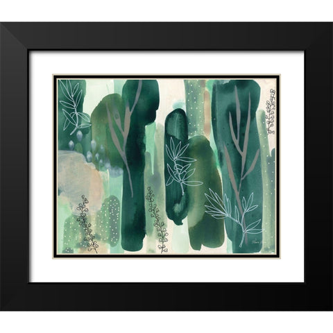 Hidden Forest Black Modern Wood Framed Art Print with Double Matting by Horn, Laura
