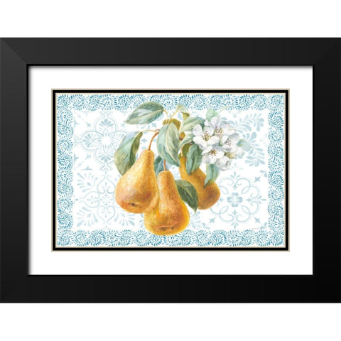 Blooming Orchard I Black Modern Wood Framed Art Print with Double Matting by Nai, Danhui