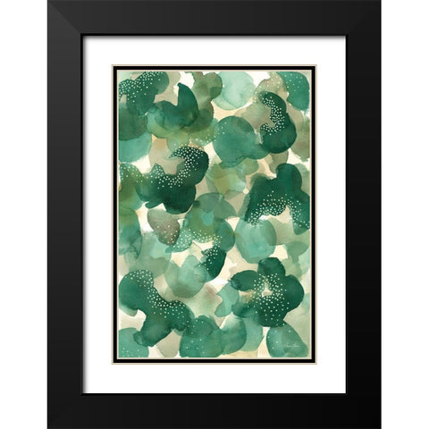 Leaf Canopy Black Modern Wood Framed Art Print with Double Matting by Horn, Laura