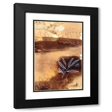 Subtle Autumn Black Modern Wood Framed Art Print with Double Matting by Horn, Laura