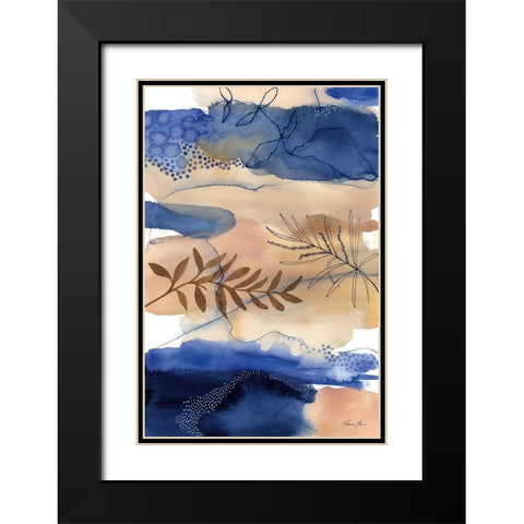 The Branch and the River Black Modern Wood Framed Art Print with Double Matting by Horn, Laura