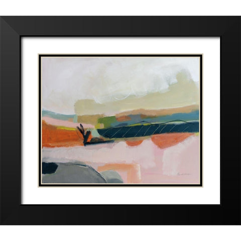 Fortunate Isles Black Modern Wood Framed Art Print with Double Matting by Munger, Pamela