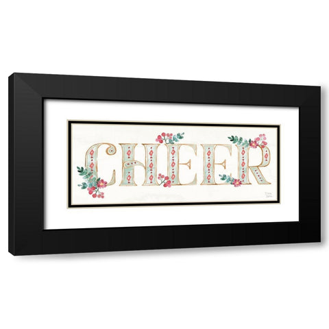 Holiday Sparkle IV Black Modern Wood Framed Art Print with Double Matting by June, Dina