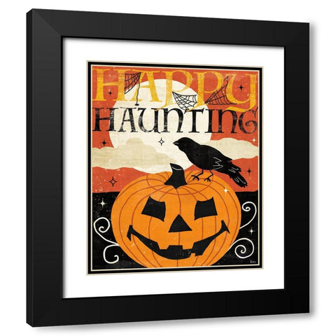 Halloween is Calling IV Black Modern Wood Framed Art Print with Double Matting by Charron, Veronique