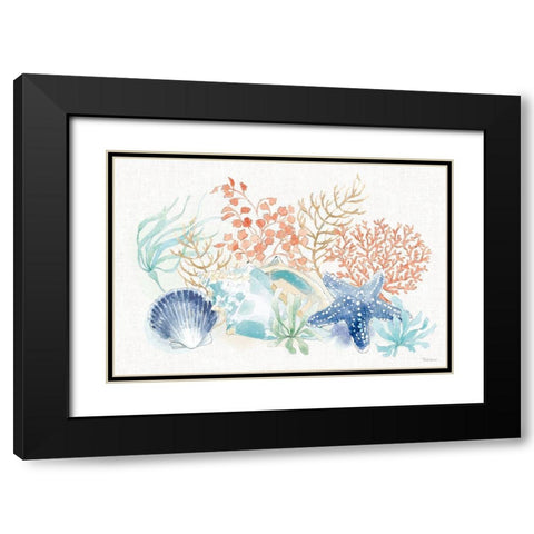 Seaside I Black Modern Wood Framed Art Print with Double Matting by Grove, Beth