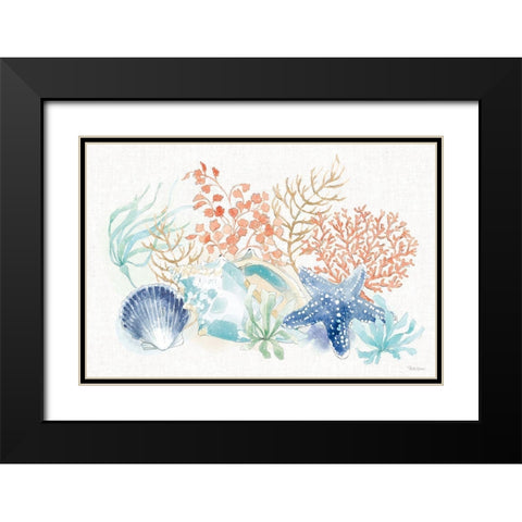 Seaside I Black Modern Wood Framed Art Print with Double Matting by Grove, Beth