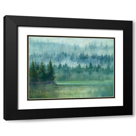 Around the Point Black Modern Wood Framed Art Print with Double Matting by Nai, Danhui