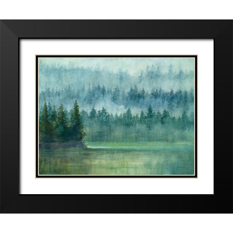 Around the Point Black Modern Wood Framed Art Print with Double Matting by Nai, Danhui