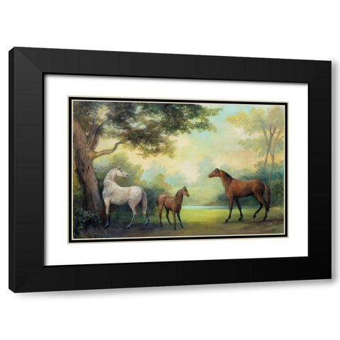 Near the Pasture Black Modern Wood Framed Art Print with Double Matting by Purinton, Julia