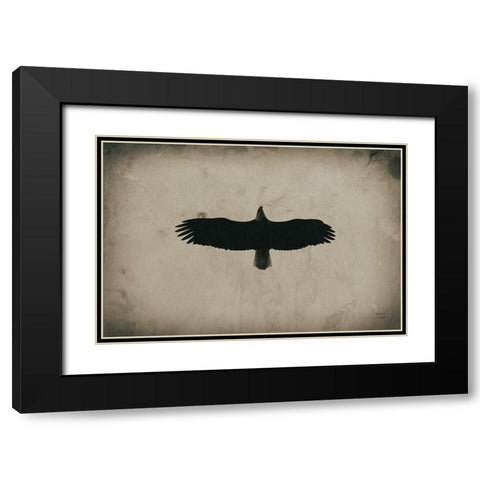 Eagle Pass Black Modern Wood Framed Art Print with Double Matting by Larson, Nathan