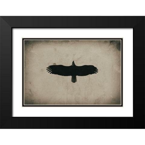 Eagle Pass Black Modern Wood Framed Art Print with Double Matting by Larson, Nathan