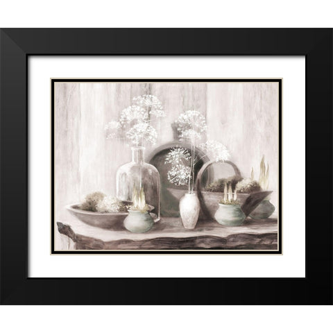 Rustic Elegance I Neutral Black Modern Wood Framed Art Print with Double Matting by Purinton, Julia