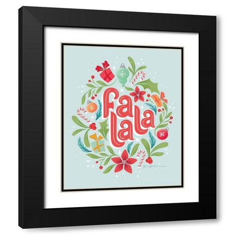 Falala II Black Modern Wood Framed Art Print with Double Matting by Graham, Gia