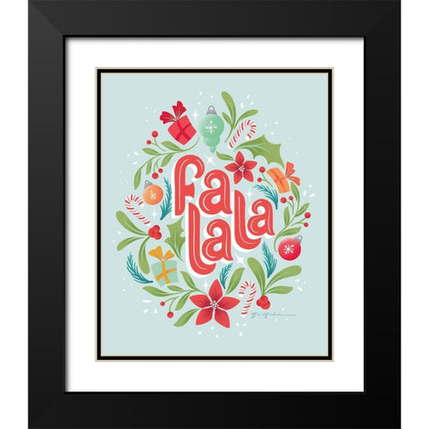 Falala II Black Modern Wood Framed Art Print with Double Matting by Graham, Gia