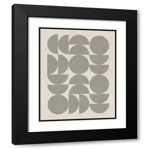 Make it Mod I Black Modern Wood Framed Art Print with Double Matting by Hershey, Moira