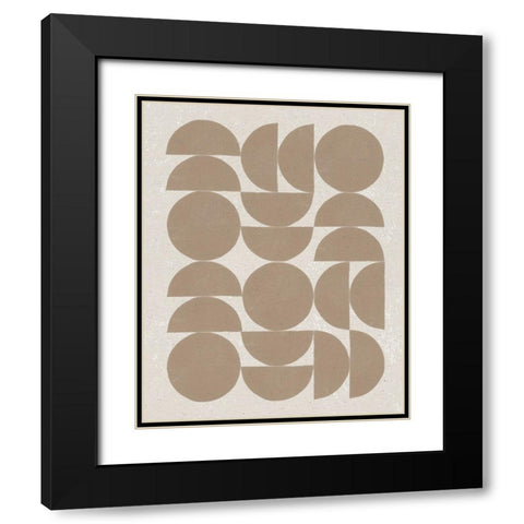 Make it Mod II Black Modern Wood Framed Art Print with Double Matting by Hershey, Moira