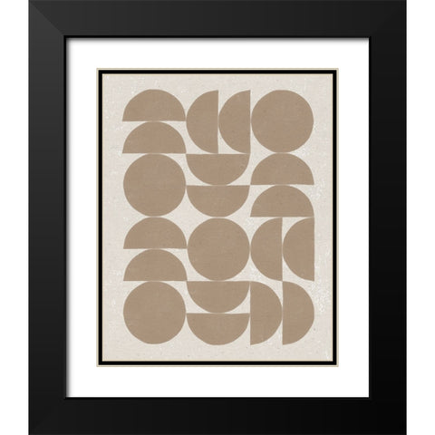 Make it Mod II Black Modern Wood Framed Art Print with Double Matting by Hershey, Moira