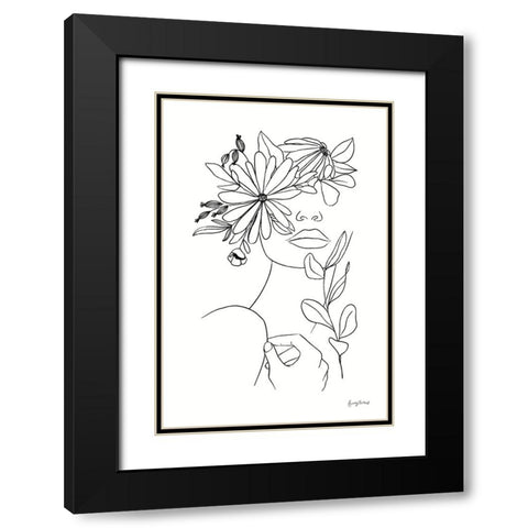 Rooted I BW Black Modern Wood Framed Art Print with Double Matting by Thorns, Becky
