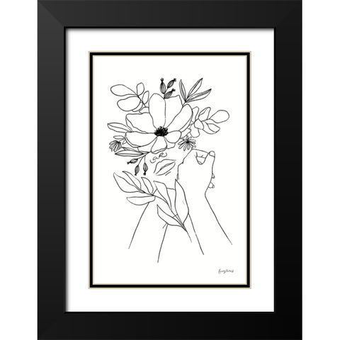 Rooted II BW Black Modern Wood Framed Art Print with Double Matting by Thorns, Becky