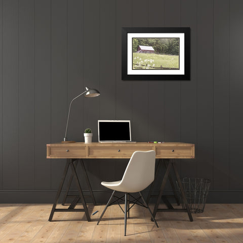 Summer Farm I Black Modern Wood Framed Art Print with Double Matting by Schlabach, Sue