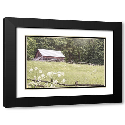 Summer Farm I Black Modern Wood Framed Art Print with Double Matting by Schlabach, Sue