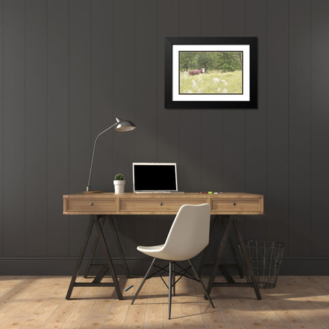 Summer Farm II Black Modern Wood Framed Art Print with Double Matting by Schlabach, Sue