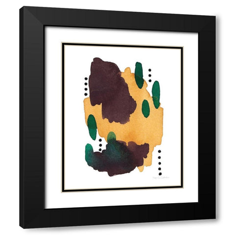 Abstract Day III Black Modern Wood Framed Art Print with Double Matting by Gallagher, Megan