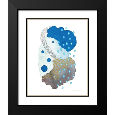 Abstract Day IV Black Modern Wood Framed Art Print with Double Matting by Gallagher, Megan