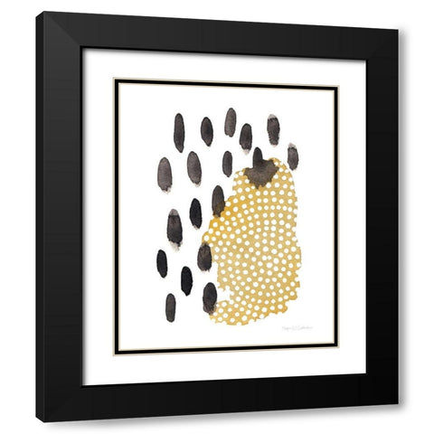Abstract Day V Black Modern Wood Framed Art Print with Double Matting by Gallagher, Megan