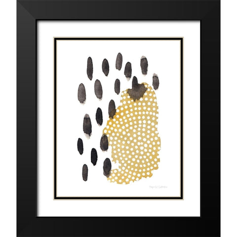 Abstract Day V Black Modern Wood Framed Art Print with Double Matting by Gallagher, Megan