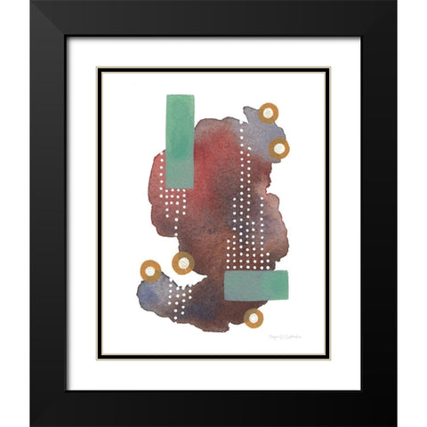 Abstract Day VI Black Modern Wood Framed Art Print with Double Matting by Gallagher, Megan
