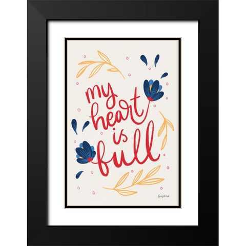 Bold Bright II Black Modern Wood Framed Art Print with Double Matting by Thorns, Becky