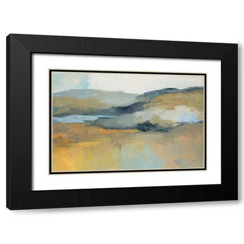 Folded Hills Black Modern Wood Framed Art Print with Double Matting by Purinton, Julia