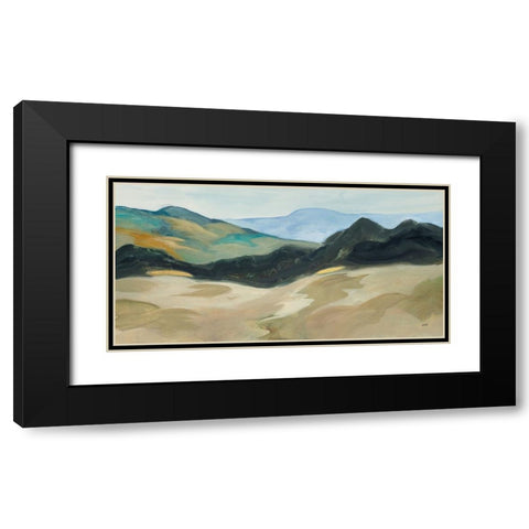 Layers of Range Black Modern Wood Framed Art Print with Double Matting by Purinton, Julia