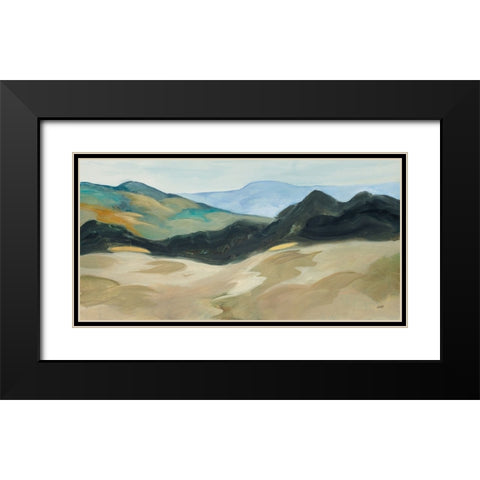 Layers of Range Black Modern Wood Framed Art Print with Double Matting by Purinton, Julia