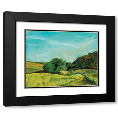 View from Rock Hill Black Modern Wood Framed Art Print with Double Matting by Schlabach, Sue