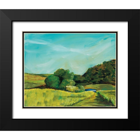 View from Rock Hill Black Modern Wood Framed Art Print with Double Matting by Schlabach, Sue