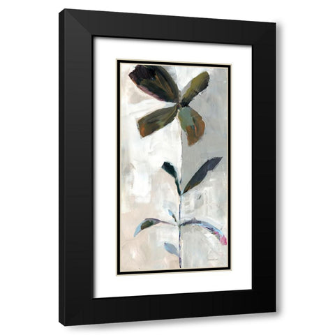 Of Clover I Black Modern Wood Framed Art Print with Double Matting by Nai, Danhui