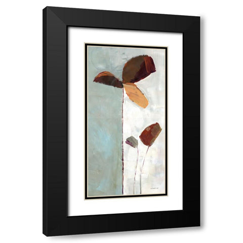 Of Clover II Black Modern Wood Framed Art Print with Double Matting by Nai, Danhui