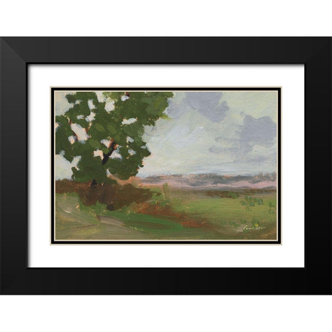 East of Spring Hill Black Modern Wood Framed Art Print with Double Matting by Munger, Pamela