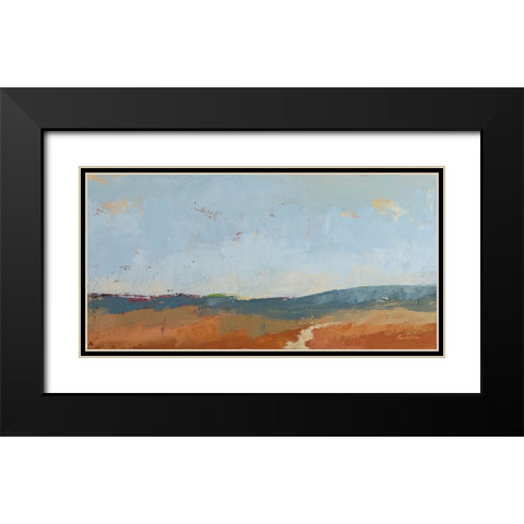Nowhere Near Black Modern Wood Framed Art Print with Double Matting by Munger, Pamela