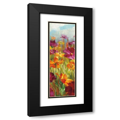 Cosmos in the Field III Black Modern Wood Framed Art Print with Double Matting by Nai, Danhui