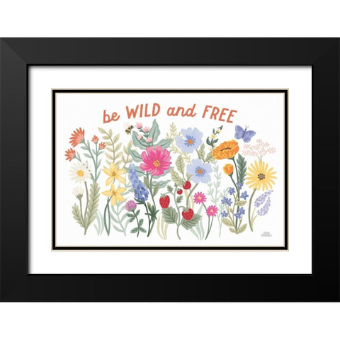 Wild Meadow I Black Modern Wood Framed Art Print with Double Matting by Marshall, Laura