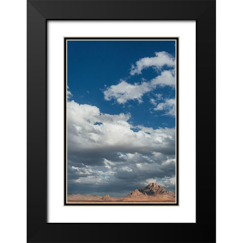 Long Way to Ride Black Modern Wood Framed Art Print with Double Matting by Larson, Nathan