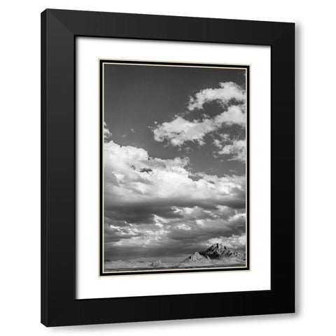 Long Way to Ride BW Black Modern Wood Framed Art Print with Double Matting by Larson, Nathan