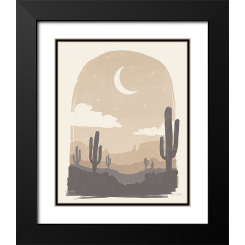 Desert II Neutral Black Modern Wood Framed Art Print with Double Matting by Penner, Janelle